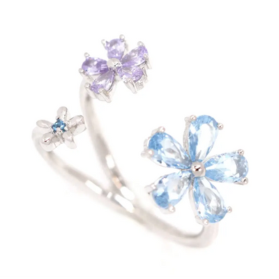 Blossom Blue Ring - Rings - 2