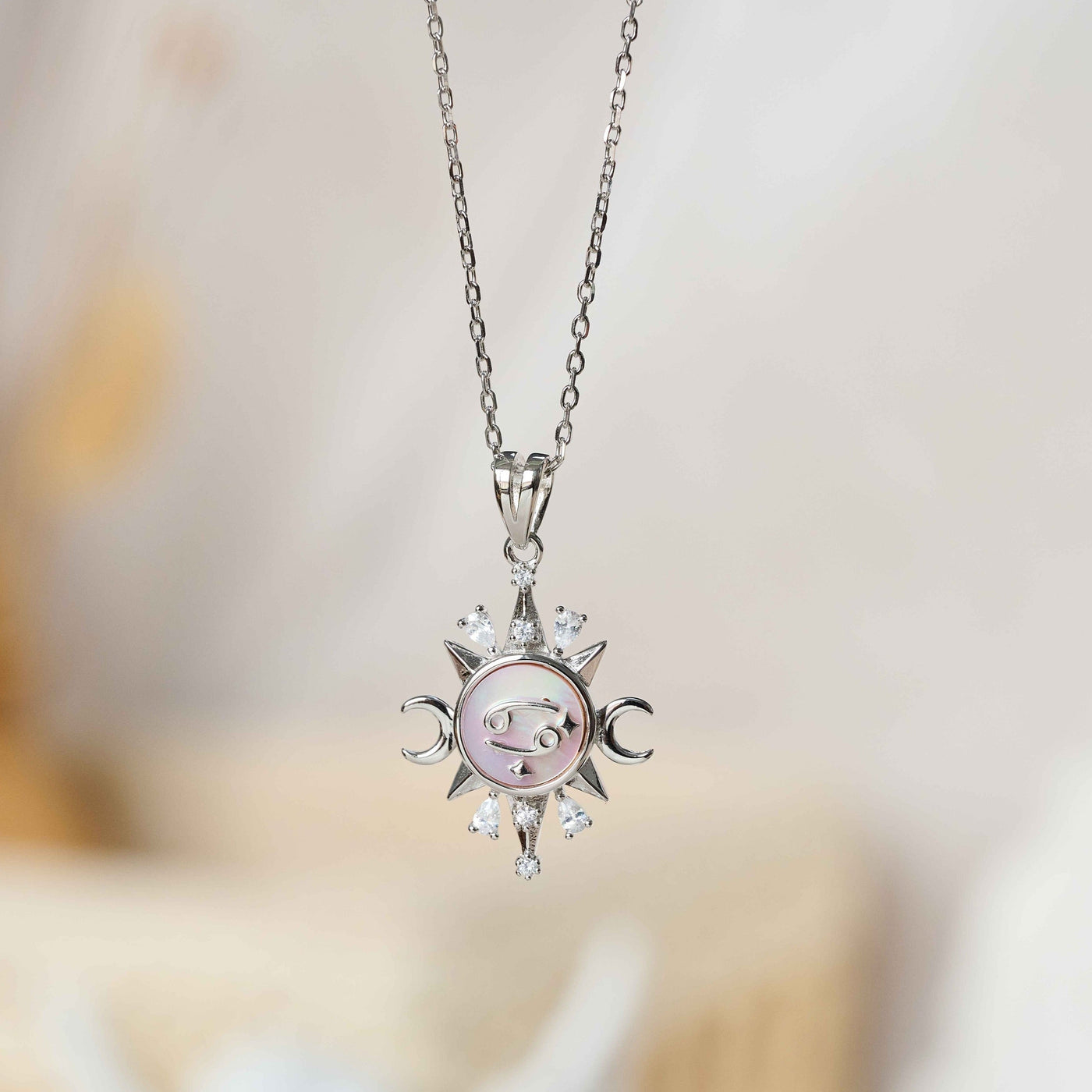 Celestial Horoscope Pendant - Cancer - Necklaces - 2