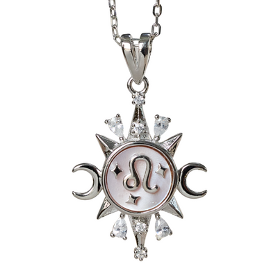 Celestial Horoscope Pendant - Leo - Necklaces - 2