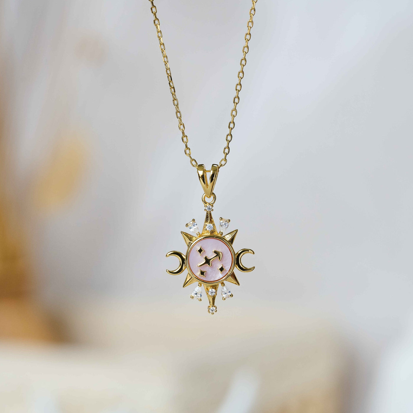 Celestial Horoscope Pendant - Sagittarius - Necklaces - 1