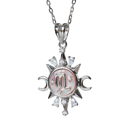 Celestial Horoscope Pendant - Scorpio - Necklaces - 1