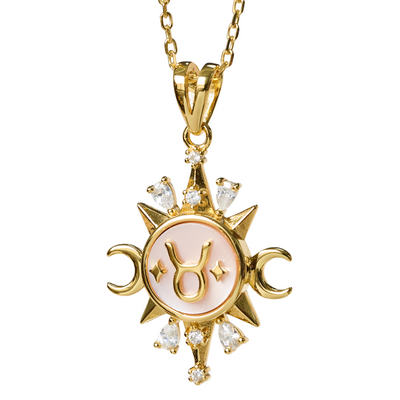 Celestial Horoscope Pendant - Taurus - Necklaces - 2