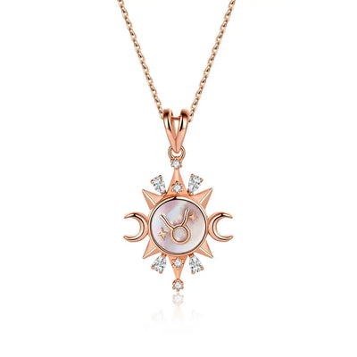 Celestial Horoscope Pendant - Taurus - Necklaces - 1