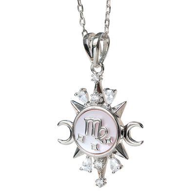 Celestial Horoscope Pendant - Virgo - Necklaces - 1