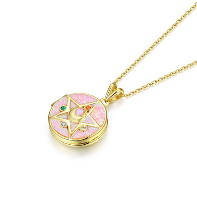 Crystal Star Locket - Necklaces - 2