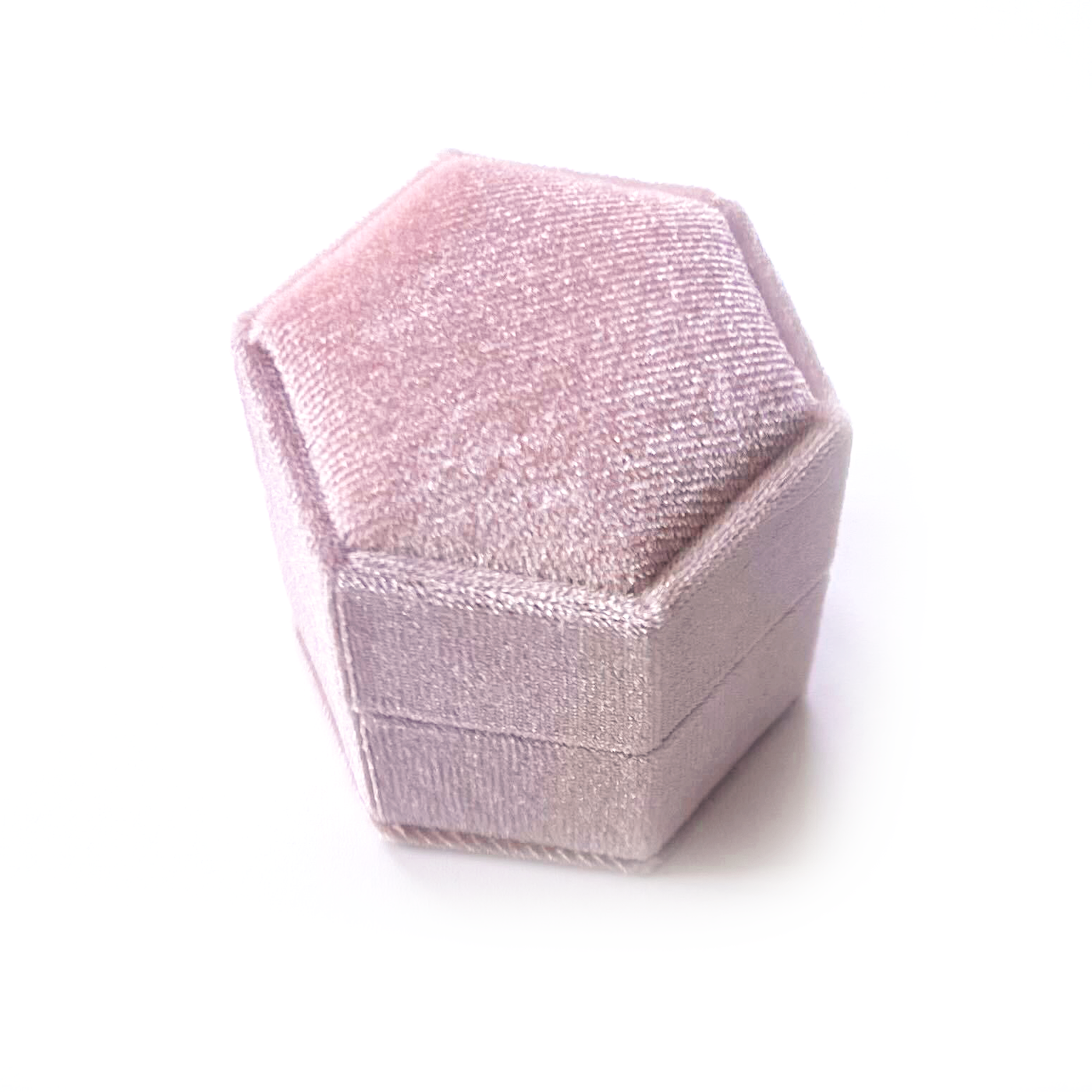 Premium Hexagonal Velvet Ring Box