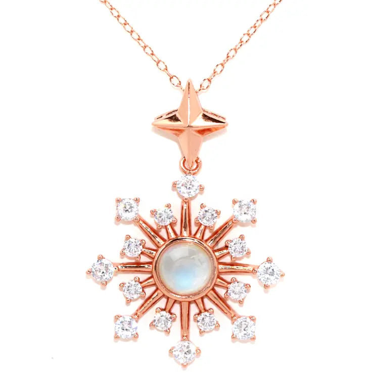 Ella Moonstone Burst Pendant - Pendants - 1