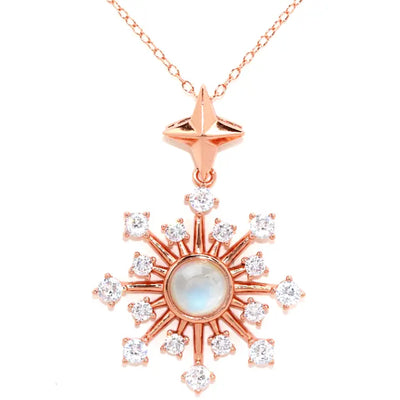 Ella Moonstone Burst Pendant - Pendants - 1