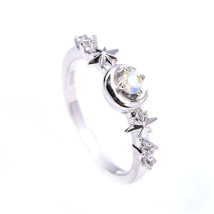 Moonlight Twinkle Dainty Ring - Rings - 1