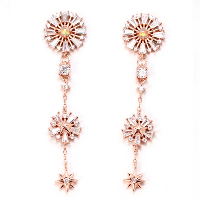 Nora Opal Burst Drop Earrings - Earrings - 1