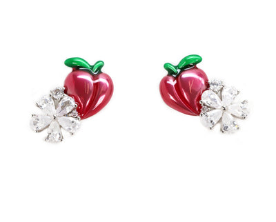 Peach Studs - Earrings - 1