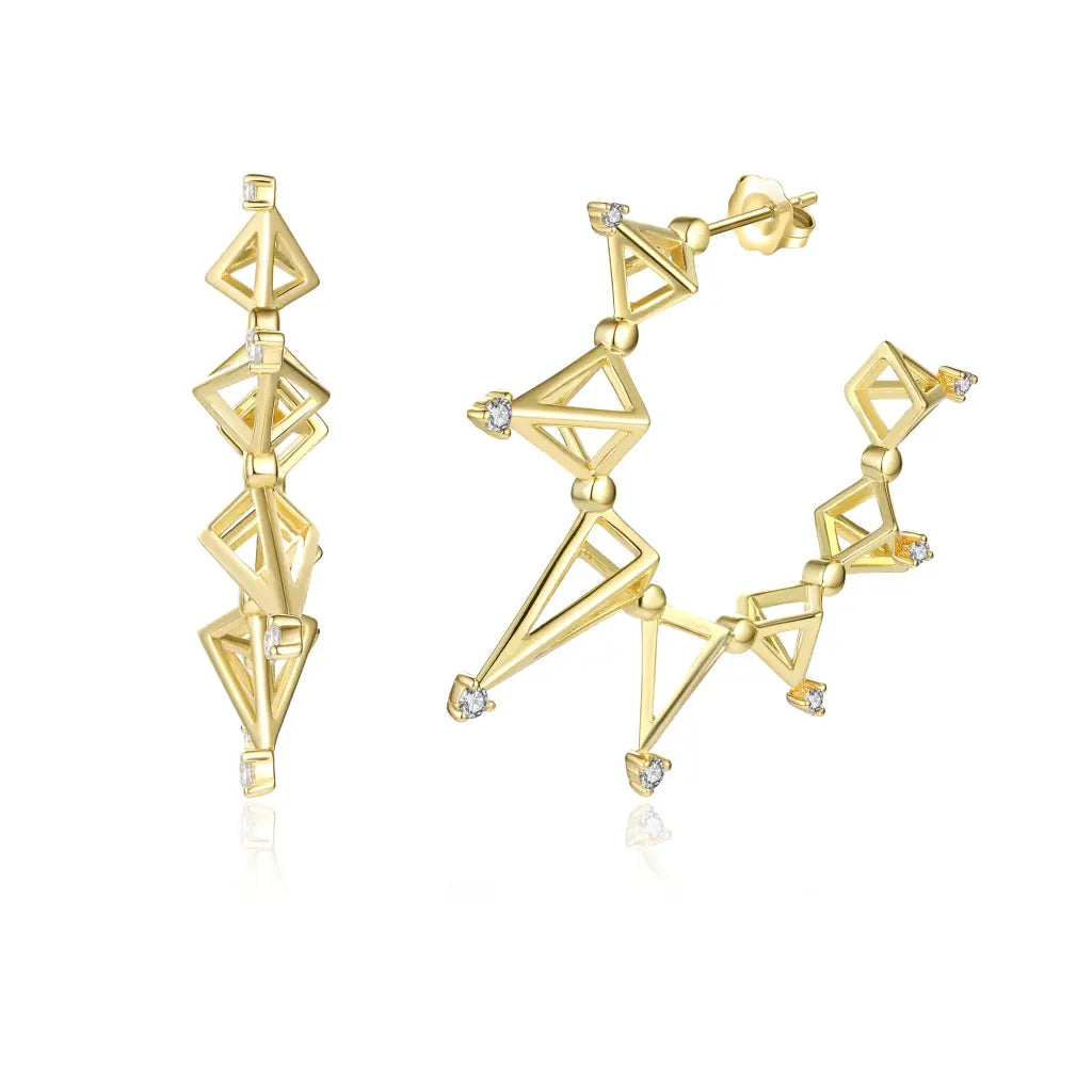 Polaris Hoops - Crystal - Earrings - 2