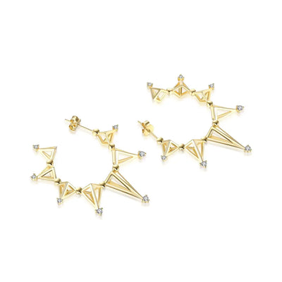 Polaris Hoops - Crystal - Earrings - 1