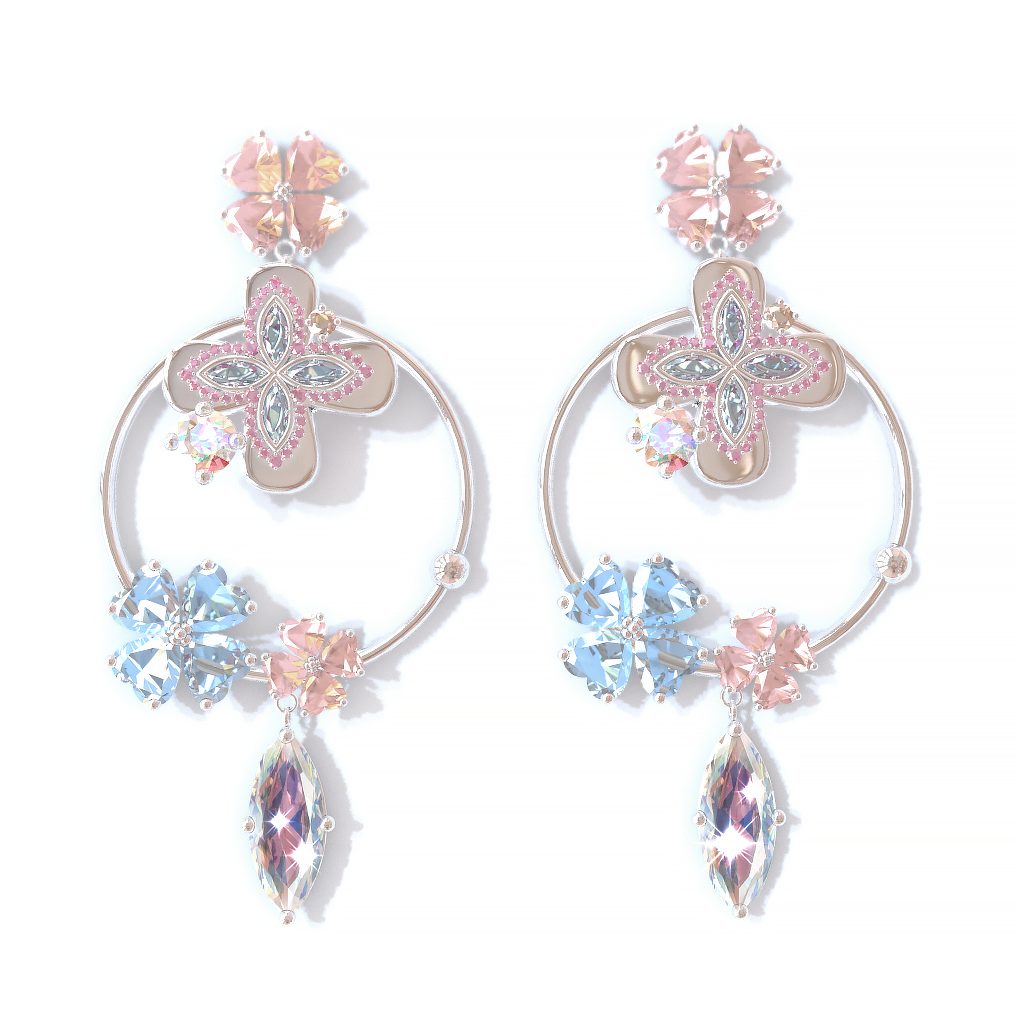 PREORDER: Glacial Cascade Earrings - 1