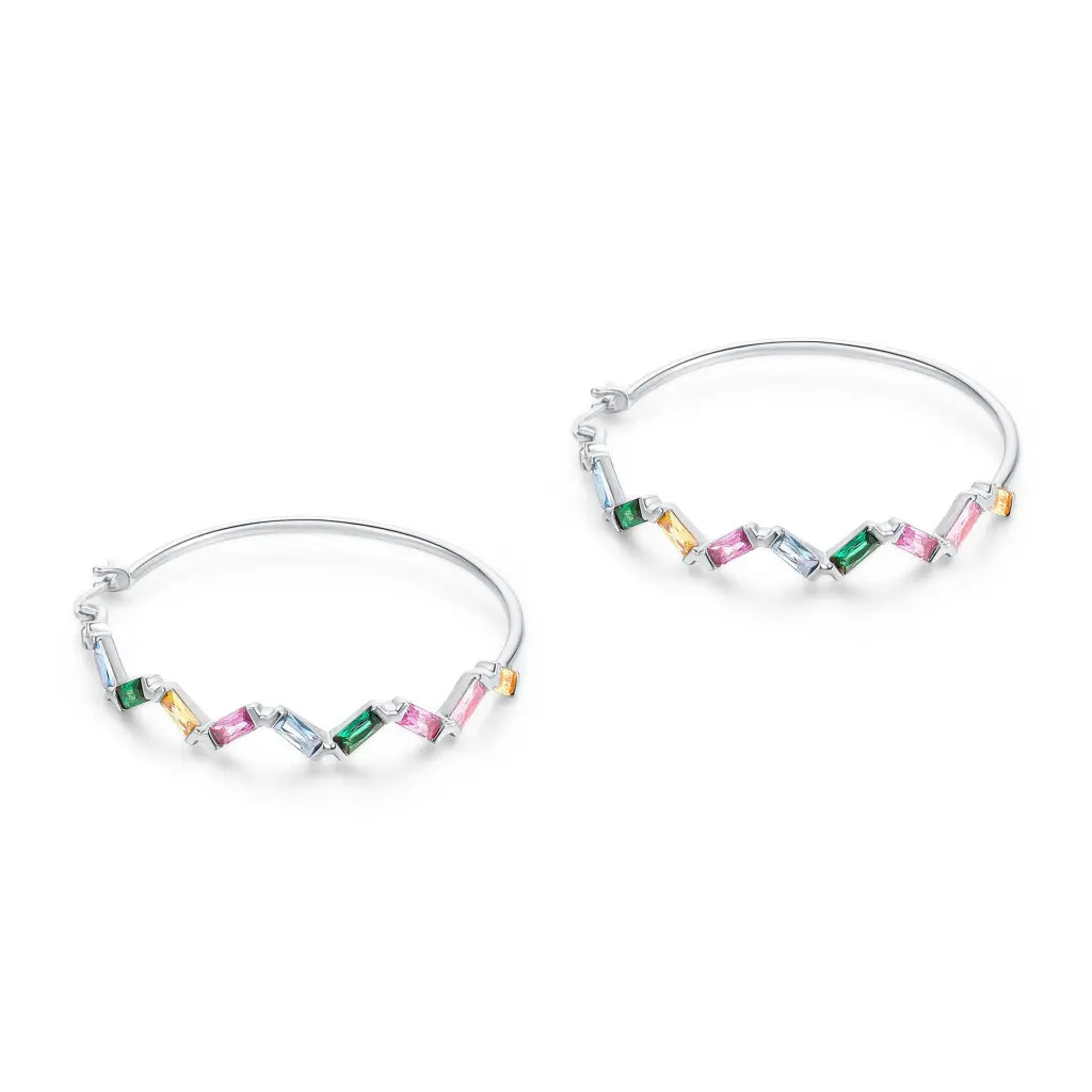 Rainbow Sprinkle Hoops - Earrings - 4