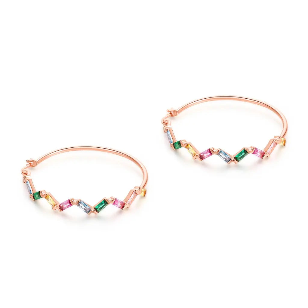 Rainbow Sprinkle Hoops - Earrings - 3