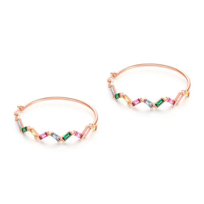 Rainbow Sprinkle Hoops - Earrings - 3