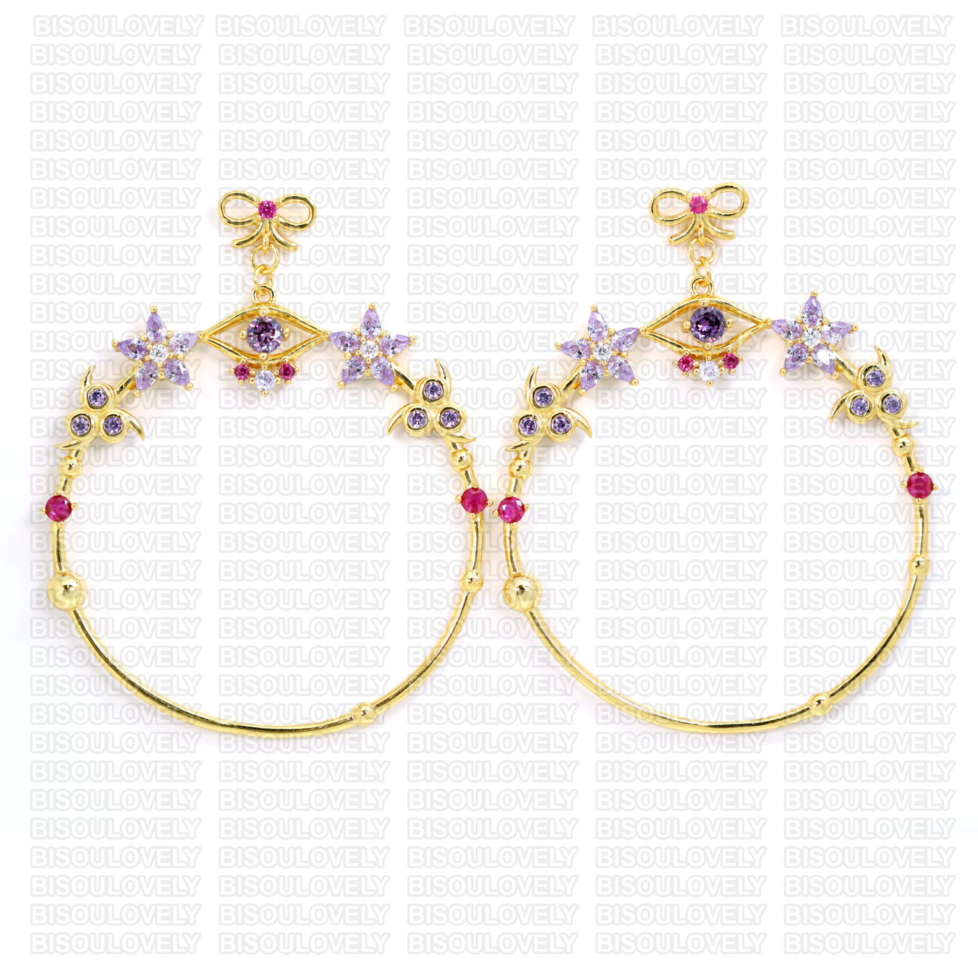 Shadow Empress Hoops - Earrings - 1