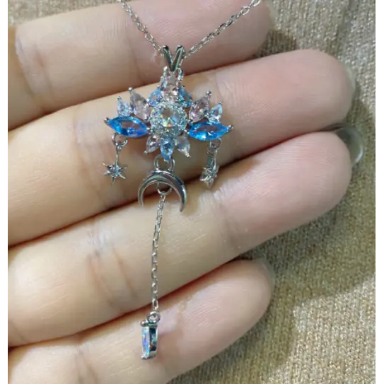 Silver crystal pendant - Pendants - 4