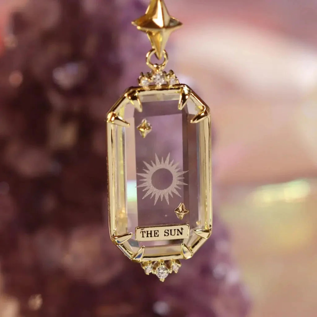 The Sun Tarot Pendant - Necklaces - 3